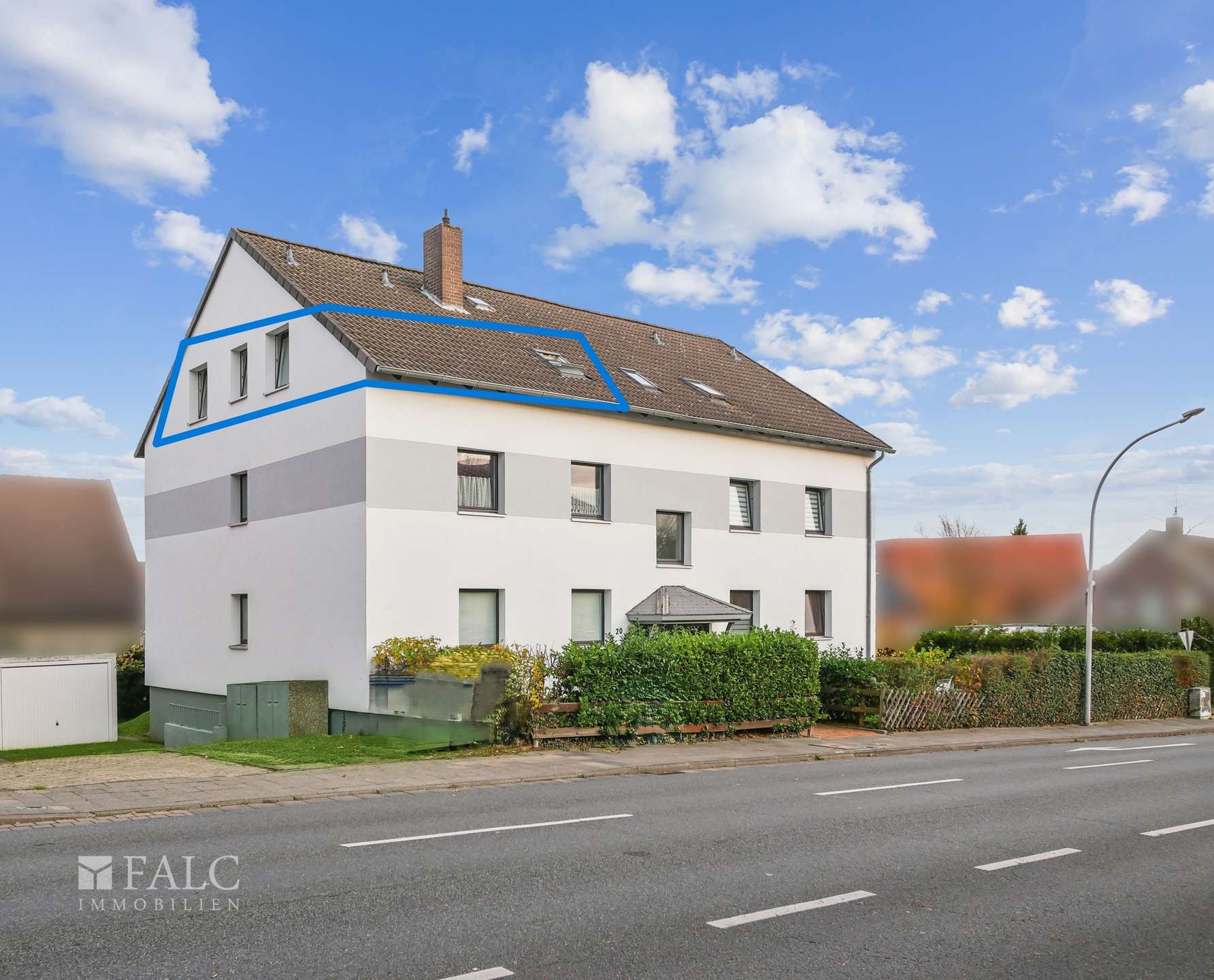 Ansicht West - Whg. DG links